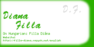 diana filla business card